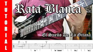 Rata Blanca - El Sueño De La Gitana (Guitar Solo Tutorial + TABS)