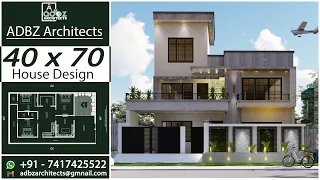 40 by 70 House Design | 3BHK Set | ADBZ Architects