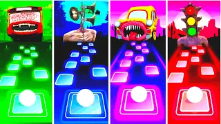 Bus Eater vs Siren Head vs Car Eater vs Traffic Lights Head vs Tiles Hop EDM Rush, Music Games 2023