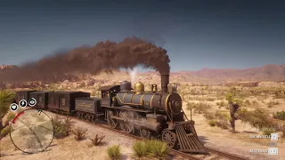 Train Ride around the New Austin ONE Hour - Red Dead Redemption 2