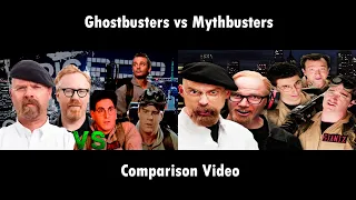 Ghostbusters vs Mythbusters. Side by Side Comparison