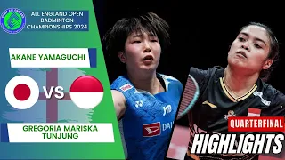 Akane Yamaguchi (JPN) vs. Gregoria Mariska Tunjung (INA) - QF | All England Open 2024