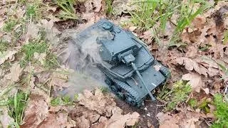 Уничтожение танка  Panzerkampfwagen IV ausf D из пластилина!