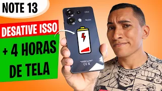 Desative o VILÃO da BATERIA do Redmi Note 13 - Antes que seja tarde