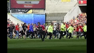 Lens - Brest pitch invasion