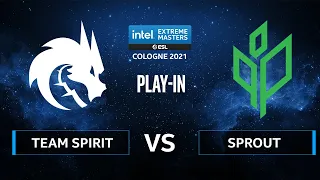 CS:GO - Team Spirit vs Sprout [Ancient] Map 1 - IEM Cologne 2021 - Play-In