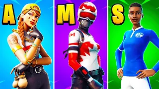 The SWEATIEST Fortnite Skin Of Each Letter