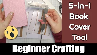 How to use the 5-in-1 bookbinding/book cover tool for your chipboard projects.