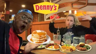 MEGA FEAST AT DENNY’S! |MUKBANG