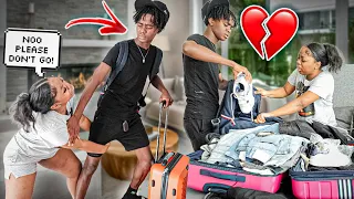 I'M LEAVING YOU PRANK ON MY GIRLFRIEND *went bad,she cried*