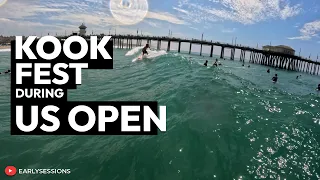 Kook fest during US Open of surfing @ HB [ POV SURF 58 ]
