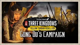 TOTAL WAR: THREE KINGDOMS | Yellow Turban Rebellion DLC (Gong Du) Campaign & Battle Gameplay
