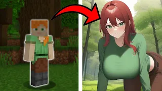 I used AI to make Anime Minecraft characters...