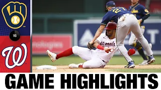 Brewers vs. Nationals Game Highlights (6/12/22) | MLB Highlights