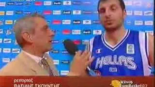 Eurobasket 2007 - Slovenia-Greece: After match+Papaloukas