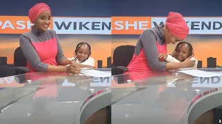 Aaw! Lulu Hassan's Daughter Surprises Her Live On Studio, Helps Her Read The news!