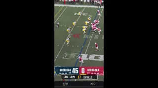 Joshua Fleeks 74yd Touchdown vs. Michigan | Nebraska Football