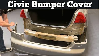 2001 - 2005 Honda Civic Bumper Cover Removal - How To Remove, Take Off, Replace, Install Rear Bumper
