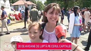 20 de avioane de luptă pe cerul Capitalei