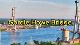 Gordie Howe Bridge.  4k