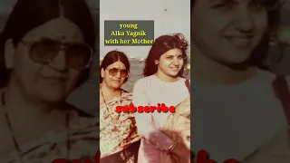 singer Alka Yagnik young photo #shorts #viral #bollywood #singer