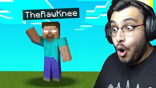 MINECRAFT BUT I CAN BECOME HEROBRINE | RAWKNEE
