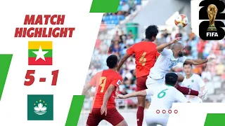 Myanmar 🇲🇲  (5-1)  🇲🇴 Macau #Highlight #FIFA #MFF #skynet #mrtv # sports #football #myanmar #macau