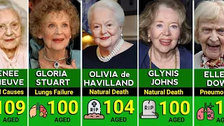 ACTRESSES Who lived Over 100 Years Of Age