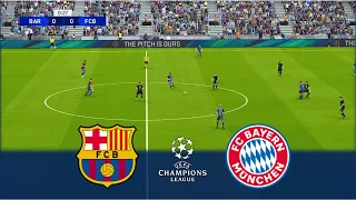 BARCELONA v BAYERN MUNICH | UEFA Champions League 2021/22 | Realistic Gameplay