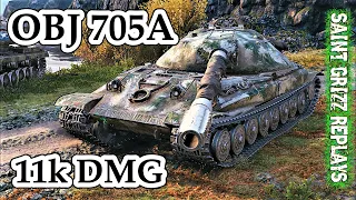 WoT Object 705A Gameplay ♦ 11k Dmg 6 Frags ♦ Heavy Tank Review