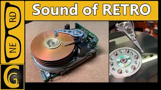 Jet Engine in Retro Computer. Old MFM Hard Disk Spin Up Compilation & Benchmark Results