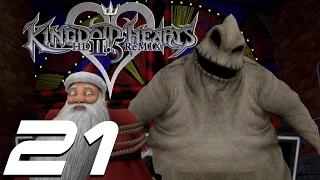 Kingdom Hearts 2.5 HD Remix Walkthrough Part 21 - Christmas Town & Oogie Boogie