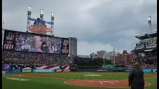 National Anthem performed by Matthew Pagani at Cleveland Guardians Progressive Field 7-8-23.