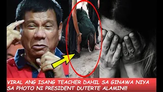 TEACHER NAG VIRAL MATAPOS TULIGSAIN SA GINAWA NIYA SA PHOTO NI PRESIDETN DUTERTE ALAMIN