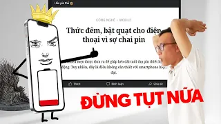 Đừng làm nô lệ cho pin smartphone nữa: thức đêm bật quạt sạc pin!? Wtf