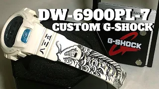 CASIO G-SHOCK REVIEW AND UNBOXING DW-6900PL-7 CUSTOM KOI