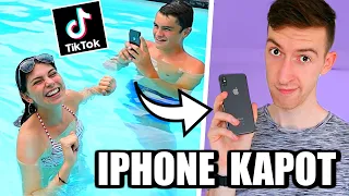 TIKTOKS MAKEN IN HET WATER! **IPHONE KAPOT** #156