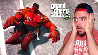 KIRMIZI HULKUN BÜTÜN KEMIKLERINI KIRDIM ! (1000 KEMIK) - GTA 5 MODS