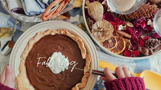 Relaxing Silent Vlog • The Art of Autumn • Pumpkin Pie Recipe • Hygge • Fall Decor 2020