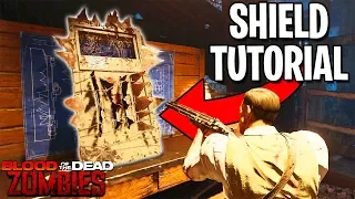 How To Build The SHIELD on BLOOD OF THE DEAD (Black Ops 4 Zombies Gameplay Tutorial Parts Guide)