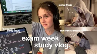 STUDY VLOG 🖇 taking exams, lots of studying, productive days of a uni student & end of semester ♡