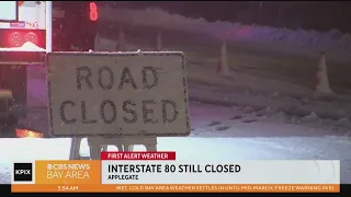 Hundreds stranded in Sierra by I-80 closure due to ice and snow
