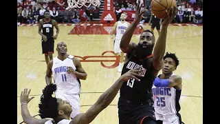 Harden's historic 60-point triple-double lifts depleted Rockets over Magic