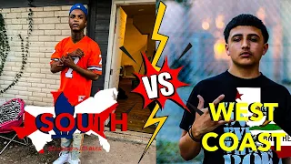 WEST COAST VS SOUTH RAPPERS