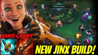 폭갈연사포 첫치명딜 + 사거리 야비그자체 징크스! / STORMRAZOR + RAPID CANON COMBO! JINX GOOD IN NEW SEASON SOLO RANK?