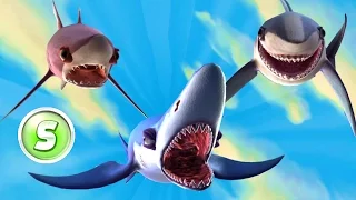 ALL S SHARKS UNLOCKED - HUNGRY SHARK WORLD