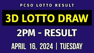 3D Lotto 2PM Draw Result Today April 16, 2024 PCSO Swertres 3d Lotto Result Today 1st Draw