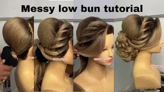 Messy bun hairstyle tutorial for beginners by kuldeep hairstylist