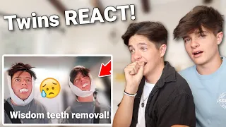 WISDOM TEETH Reaction Video | Identical Twins!