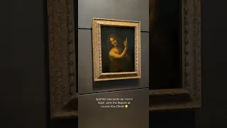 Leonardo da Vinci’s Saint John the Baptist at Louvre Abu Dhabi 😲 IG: @missbrillian #louvre #art